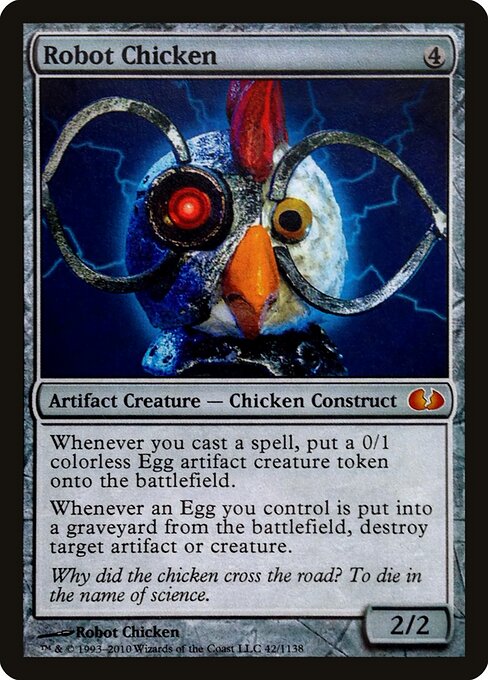 Robot Chicken - Celebration Cards (#6) - Illustrated by Robot Chicken - Magic: The Gathering Card