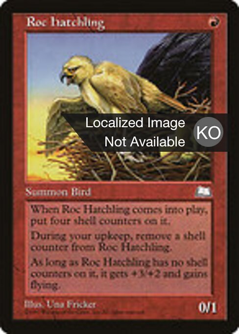 Oisillon rokh (Roc Hatchling) - Weatherlight (#113) - Illustrated by Una Fricker - Magic: The Gathering Card
