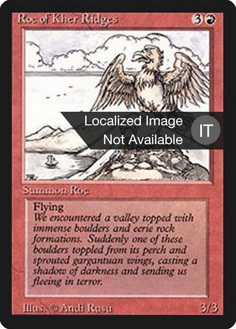 Roc delle Creste di Kher (Roc of Kher Ridges) - Revised Edition (#172) - Illustrated by Andi Rusu - Magic: The Gathering Card