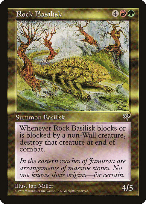 Rock Basilisk - Mirage Magic card