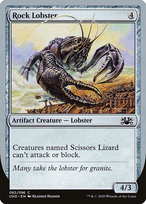 Rock Lobster - Unsanctioned (#82) - Illustrated by Heather Hudson - Magic: The Gathering Card