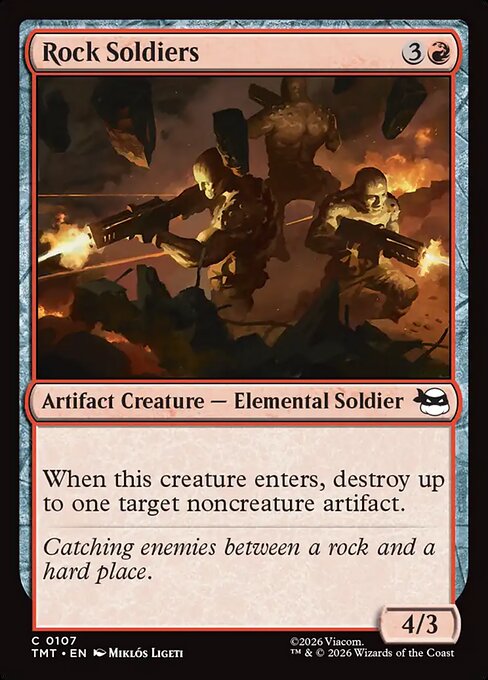 Rock Soldiers - Teenage Mutant Ninja Turtles Magic card
