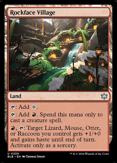 Rockface Village - Bloomburrow Magic card