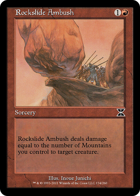 Rockslide Ambush - Masters Edition IV Magic card