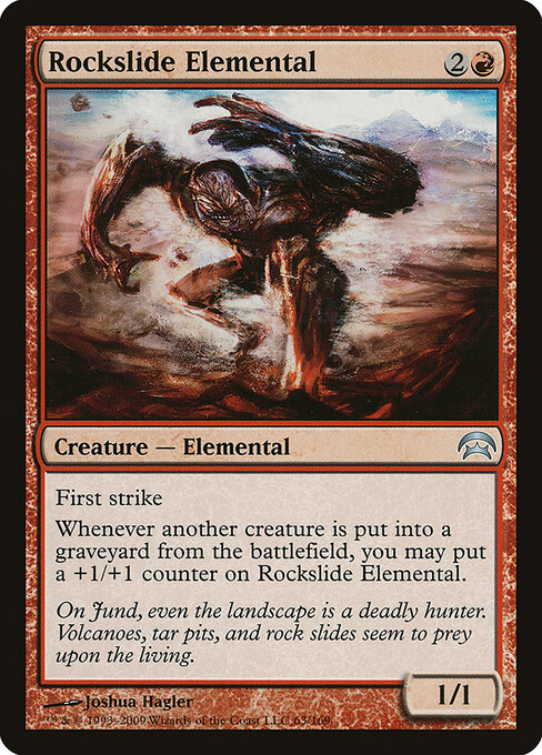 Rockslide Elemental - Planechase (#63) - Illustrated by Joshua Hagler - Magic: The Gathering Card