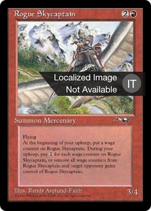 Himmelssöldner (Rogue Skycaptain) - Alliances (#79) - Illustrated by Randy Asplund-Faith - Magic: The Gathering Card
