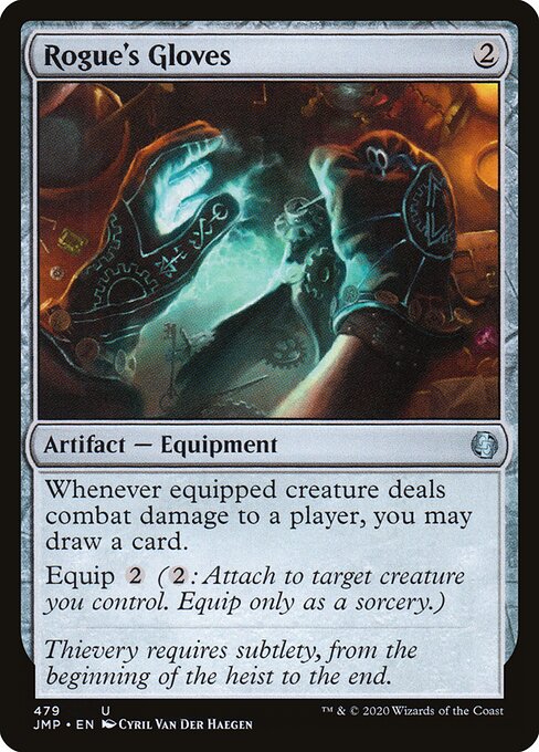 浪客手套 (Rogue's Gloves) - Magic 2015 (#227) - Illustrated by Cyril Van Der Haegen - Magic: The Gathering Card