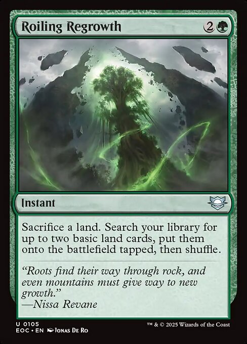 Roiling Regrowth - Edge of Eternities Commander Magic card