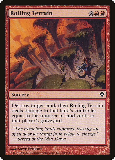 Roiling Terrain - Worldwake Magic card