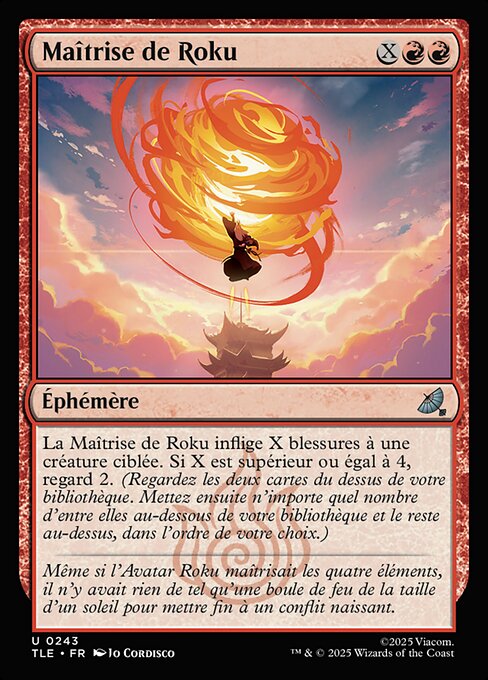 Rokus Überlegenheit (Roku's Mastery) - Avatar: The Last Airbender Eternal (#243) - Illustrated by Jo Cordisco - Magic: The Gathering Card