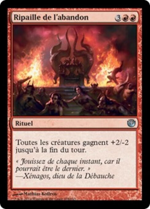Gottloses Toben (Rollick of Abandon) - Journey into Nyx (#108) - Illustrated by Mathias Kollros - Magic: The Gathering Card