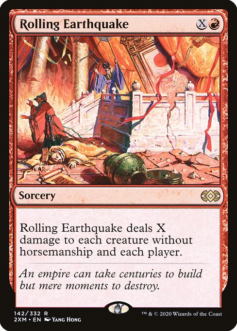 Rolling Earthquake - Double Masters Magic card