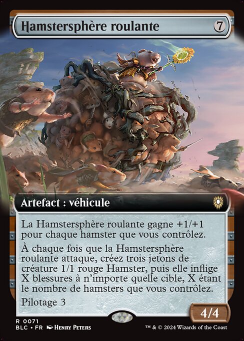 Rolling Hamsphere - Bloomburrow Commander (#39) - Illustrated by Henry Peters - Magic: The Gathering Card