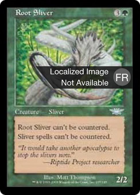 Wurzelremasuri (Root Sliver) - Legions (#137) - Illustrated by Matt Thompson - Magic: The Gathering Card