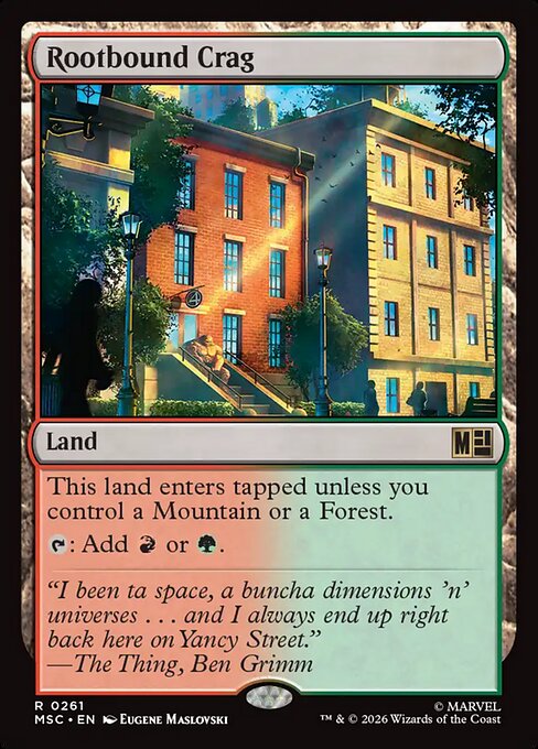 Rootbound Crag - Marvel Super Heroes Commander Magic card