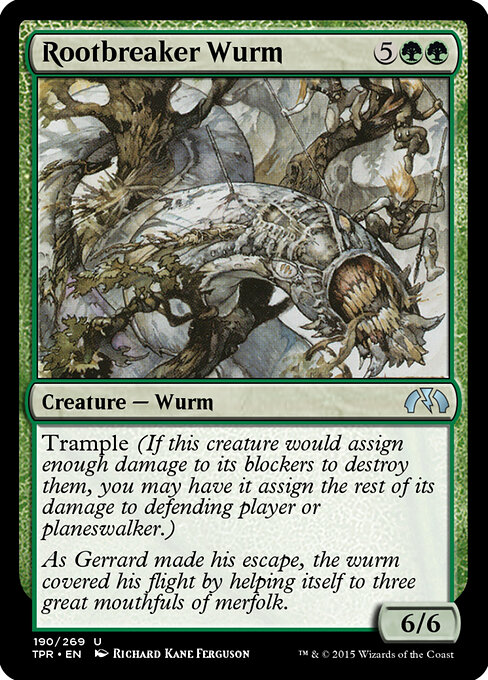 Rootbreaker Wurm - Tempest Remastered Magic card