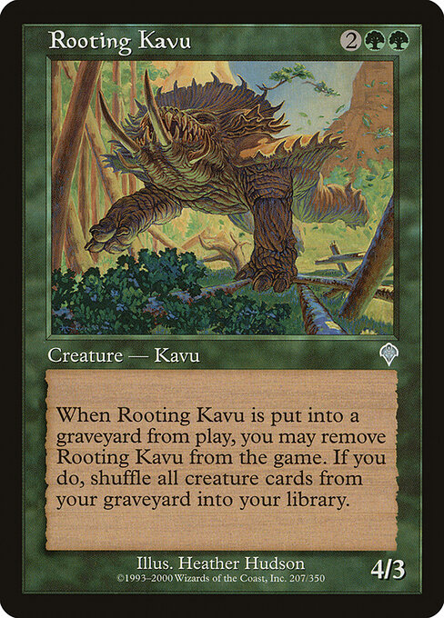 Rooting Kavu - Invasion (#207) - Illustrated by Heather Hudson - Magic: The Gathering Card