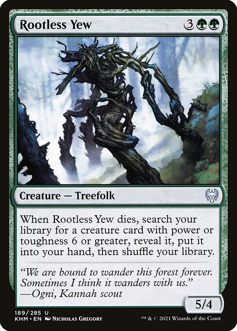Rootless Yew - Kaldheim Magic card