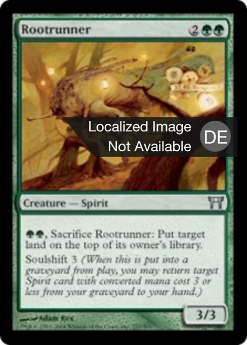 Wurzelrenner (Rootrunner) - Champions of Kamigawa (#237) - Illustrated by Adam Rex - Magic: The Gathering Card