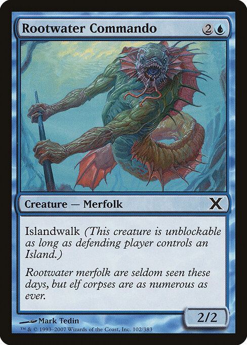 Commando de Souchemer (Rootwater Commando) - Tenth Edition (#102) - Illustrated by Mark Tedin - Magic: The Gathering Card
