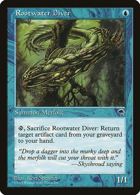 Rootwater Diver - Tempest Magic card