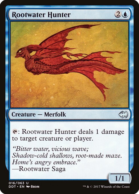 Rootwater Hunter - Duel Decks: Merfolk vs. Goblins Magic card