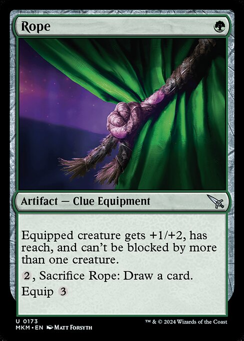 Cuerda (Rope) - Murders at Karlov Manor (#173) - Illustrated by Matt Forsyth - Magic: The Gathering Card