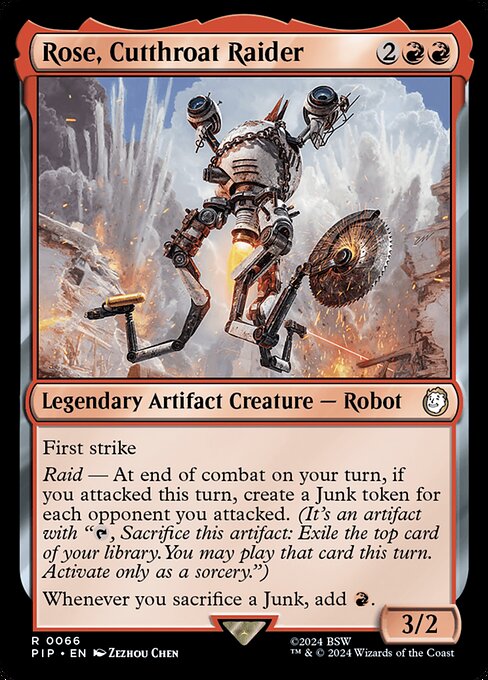 Rose, Cutthroat Raider - Fallout Magic card