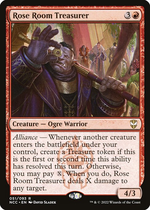 Rose Room Treasurer - New Capenna Commander (#51) - Illustrated by David Sladek - Magic: The Gathering Card