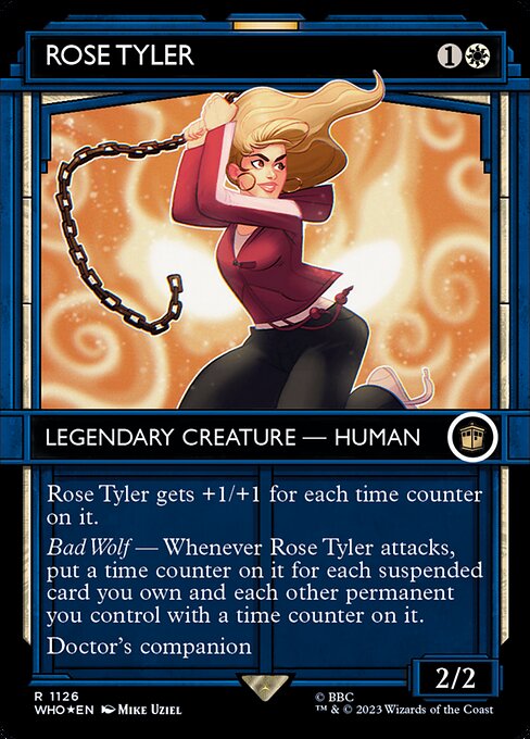Rose Tyler - Doctor Who (#1126) - Illustrated by Mike Uziel - Magic: The Gathering Card