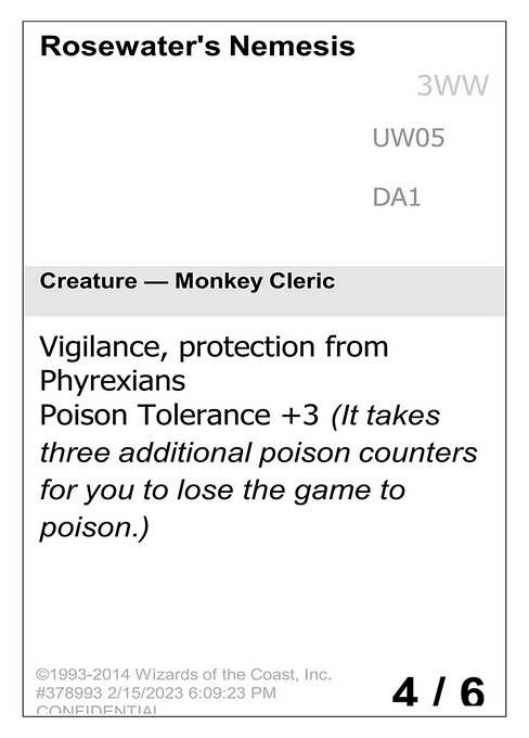 Rosewater's Nemesis - Unknown Event Magic card