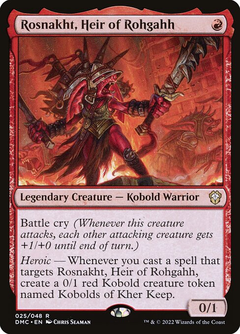 Rosnakht, Heir of Rohgahh - Dominaria United Commander Magic card