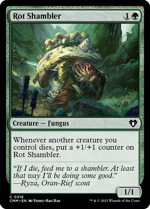 Rot Shambler - Commander Masters (#318) - Illustrated by Yeong-Hao Han - Magic: The Gathering Card