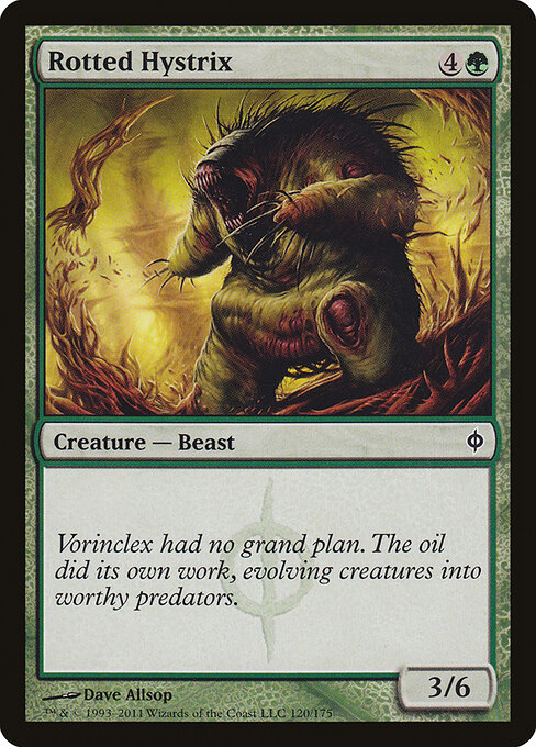 Rotted Hystrix - New Phyrexia Magic card