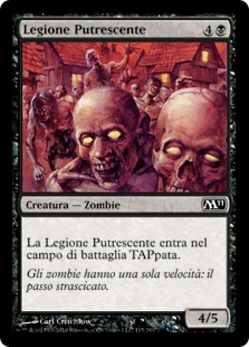 Legione Putrescente (Rotting Legion) - Magic 2011 (#115) - Illustrated by Carl Critchlow - Magic: The Gathering Card