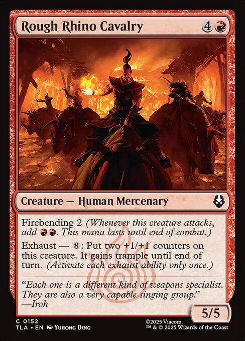 Rough Rhino Cavalry - Avatar: The Last Airbender Magic card