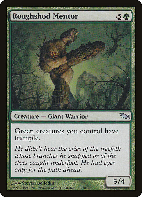 Roughshod Mentor - Shadowmoor Magic card