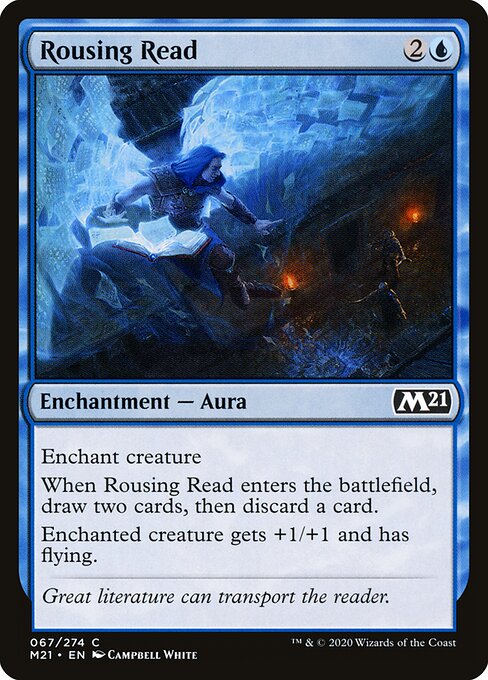 Rousing Read - Core Set 2021 Magic card