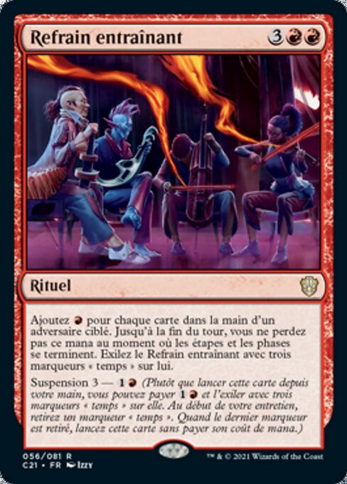 醒神旋律 (Rousing Refrain) - Commander 2021 (#56) - Illustrated by Izzy - Magic: The Gathering Card