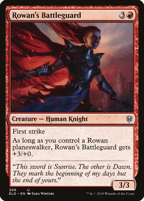 Rowan's Battleguard - Throne of Eldraine Magic card