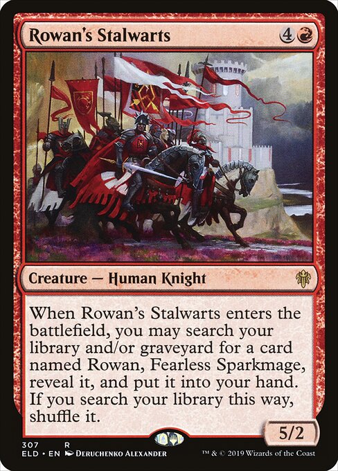 Rowan's Stalwarts - Throne of Eldraine Magic card