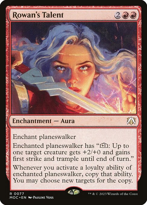 Rowan's Talent - March of the Machine Commander Magic card