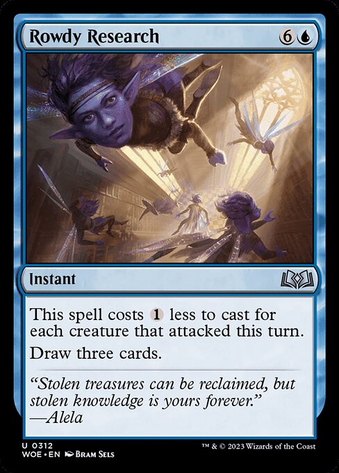 Rowdy Research - Wilds of Eldraine Magic card