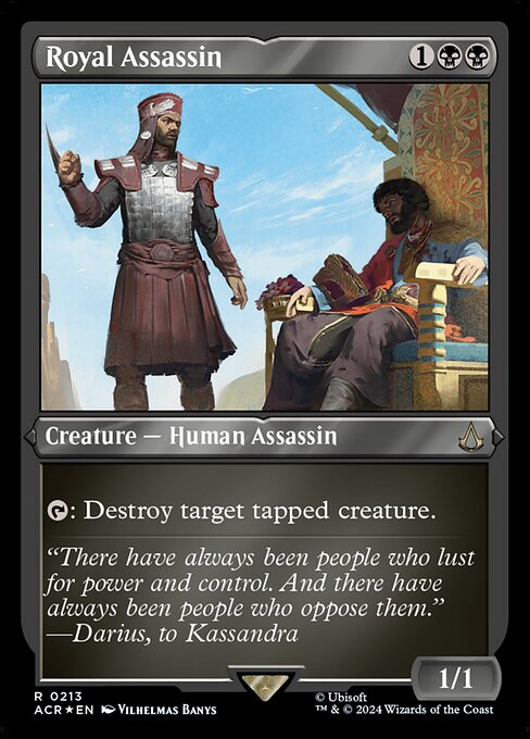 皇家刺客 (Royal Assassin) - Assassin's Creed (#213) - Illustrated by Vilhelmas Banys - Magic: The Gathering Card