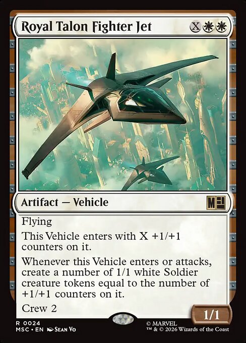 Royal Talon Fighter Jet - Marvel Super Heroes Commander Magic card