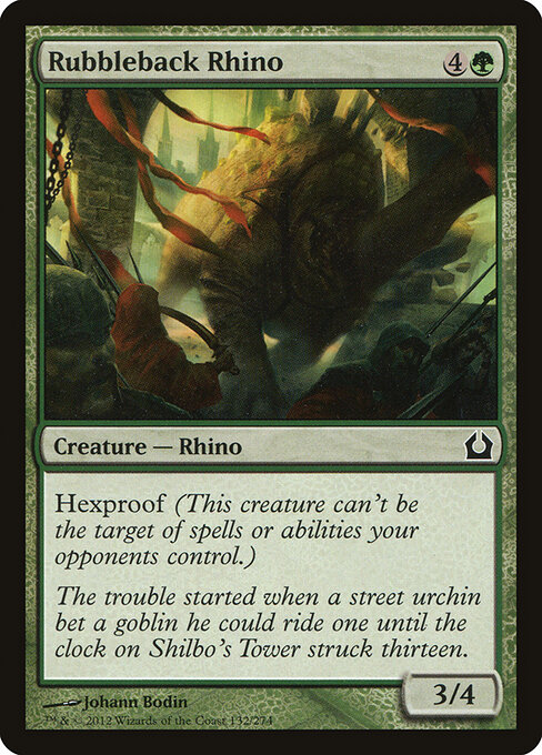 Rubbleback Rhino - Return to Ravnica Magic card