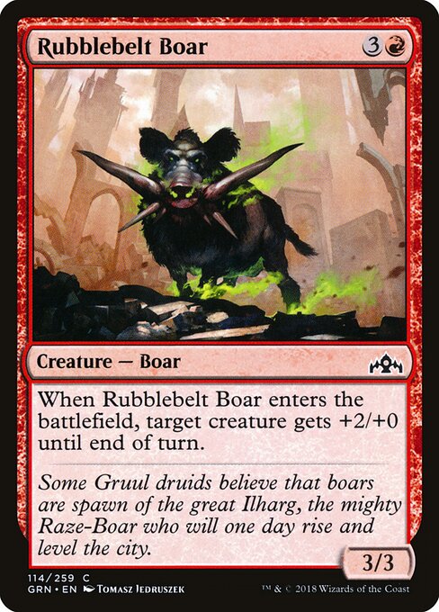 Rubblebelt Boar - Guilds of Ravnica Magic card
