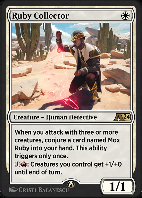 Ruby Collector - Alchemy: Outlaws of Thunder Junction (#3) - Illustrated by Cristi Balanescu - Magic: The Gathering Card