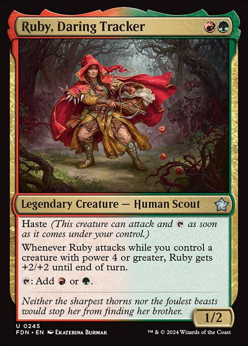 Ruby, Daring Tracker - Foundations Magic card