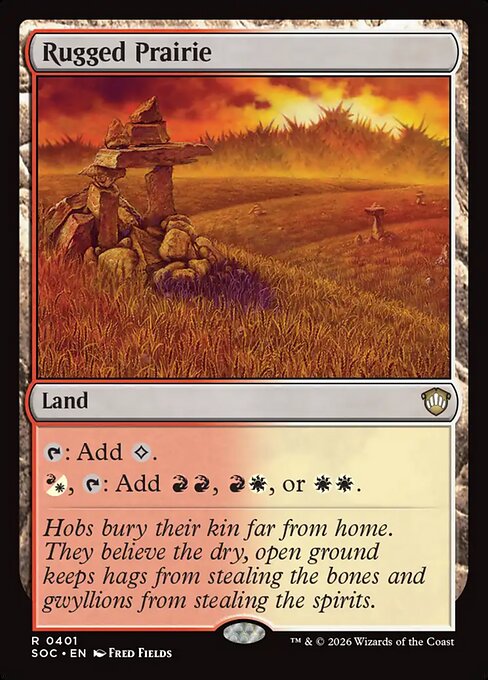 Rugged Prairie - Secrets of Strixhaven Commander Magic card